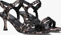 bruine kennel & schmenger sandalen met hak 76600