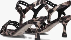 bruine kennel & schmenger sandalen met hak 76600