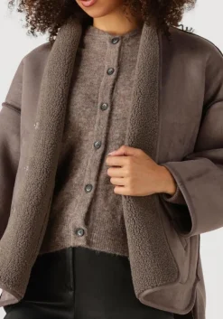 bruine knit-ted teddy jas joko