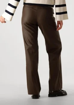 bruine knit-ted wijde broek naomi pant