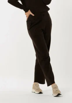 bruine knit-ted wijde broek noor pant