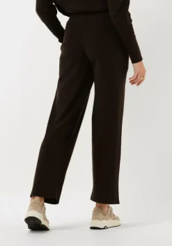 bruine knit-ted wijde broek noor pant