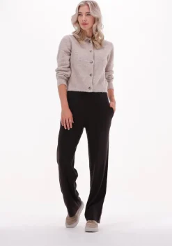 bruine knit-ted wijde broek noor pant