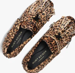 bruine kurt geiger london mocassins tassel fringe