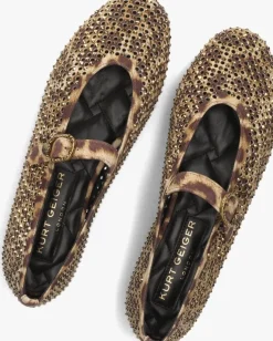 bruine kurt geiger london ballerina's mayfair ballet flat