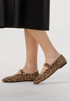 bruine kurt geiger london ballerina's mayfair ballet flat