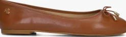 bruine lauren ralph lauren ballerina's jayna flats ballet