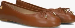 bruine lauren ralph lauren ballerina's jayna flats ballet