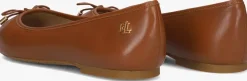 bruine lauren ralph lauren ballerina's jayna flats ballet