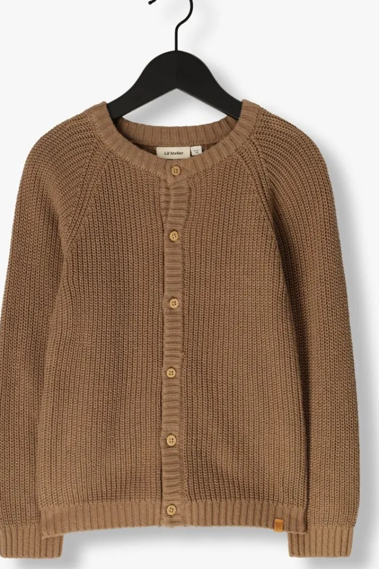 bruine lil' atelier vest nmnemlen lin ls knit lil