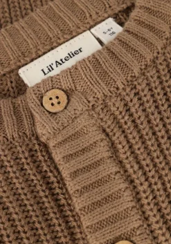 bruine lil' atelier vest nmnemlen lin ls knit lil