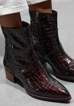 bruine lina locchi enkellaarsjes 3231