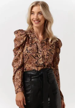 bruine liu jo blouses tunica ts nav lurex