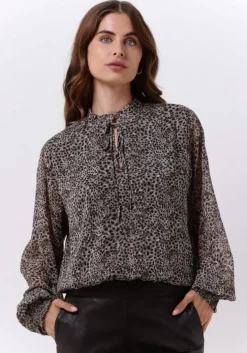 bruine liu jo blouses tunica ts nav creponne