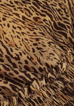 bruine liu jo mini jurk abito ts.nav leo