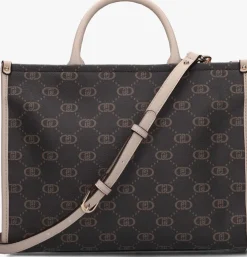 bruine liu jo schoudertas ridhi shopping bag