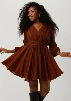 bruine louizon mini jurk amine robe