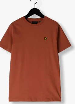 bruine lyle & scott t-shirt plain t-shirt