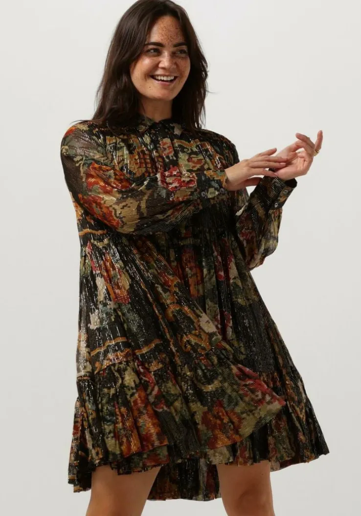 bruine mes demoiselles mini jurk molda