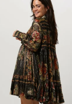 bruine mes demoiselles mini jurk molda