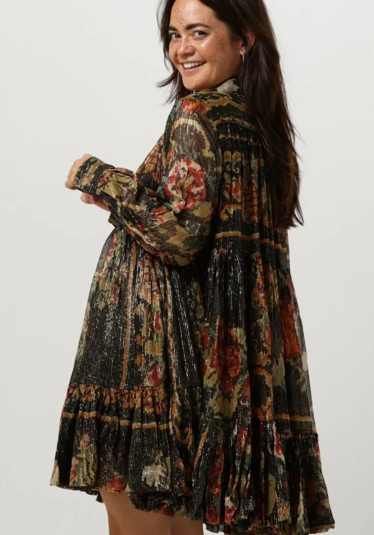 bruine mes demoiselles mini jurk molda