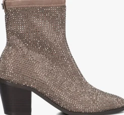 bruine mexx enkellaarsjes peach mara