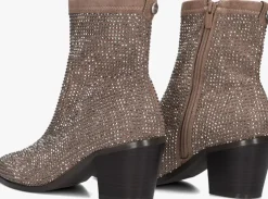 bruine mexx enkellaarsjes peach mara