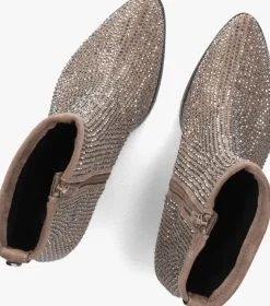 bruine mexx enkellaarsjes peach mara