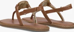 bruine michael kors kids platte sandalen jagger riley