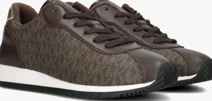 bruine michael kors lage sneakers rhodes trainer