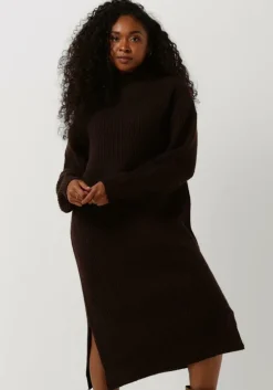 bruine minimum midi jurk pippalika