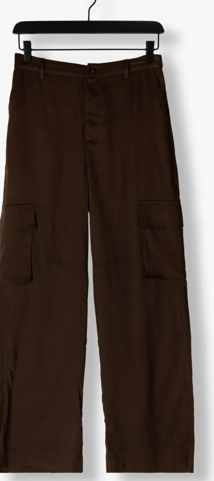 bruine minus cargobroeken wendy wide leg pant