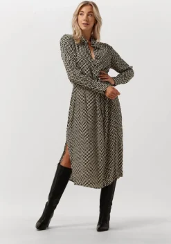 bruine minus mini jurk lasina shirtdress 3