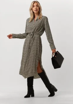bruine minus mini jurk lasina shirtdress 3