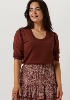 bruine minus top pam scoop neck half sleeve knit t-shirt