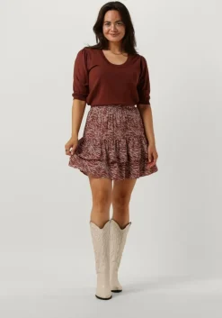 bruine minus top pam scoop neck half sleeve knit t-shirt