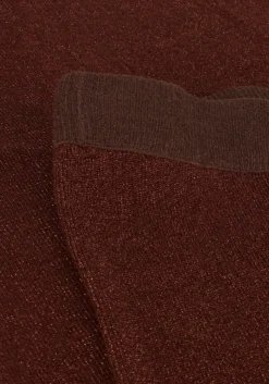 bruine minus wijde broek allie high waisted wide leg metallic knit pant