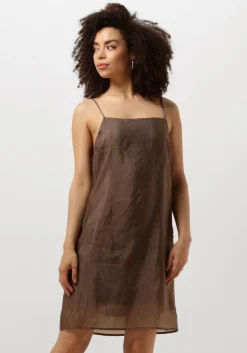 bruine modström mini jurk idrismd dress