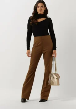 bruine modström pantalon anker slit pants