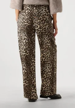 bruine modström pantalon tipsymd print pants