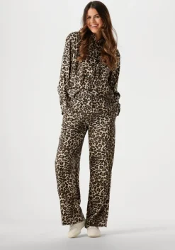 bruine modström pantalon tipsymd print pants