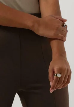 bruine modström pantalon tanny slit pants