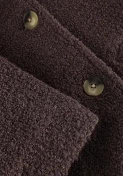 bruine modström teddy jas justymd short jacket