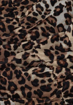 bruine modström top gwenmd print top