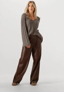 bruine modström trui treemd v-neck