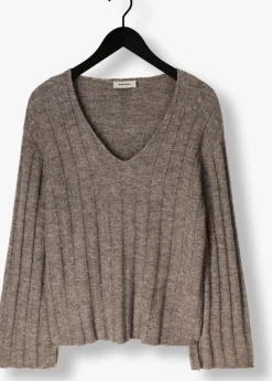 bruine modström trui treemd v-neck