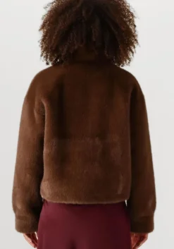 bruine moves faux fur jas kara jacket 4471