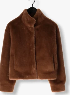 bruine moves faux fur jas kara jacket 4471