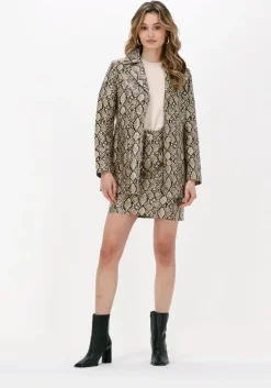 bruine na-kd minirok pu mini skirt