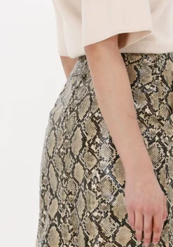 bruine na-kd minirok pu mini skirt